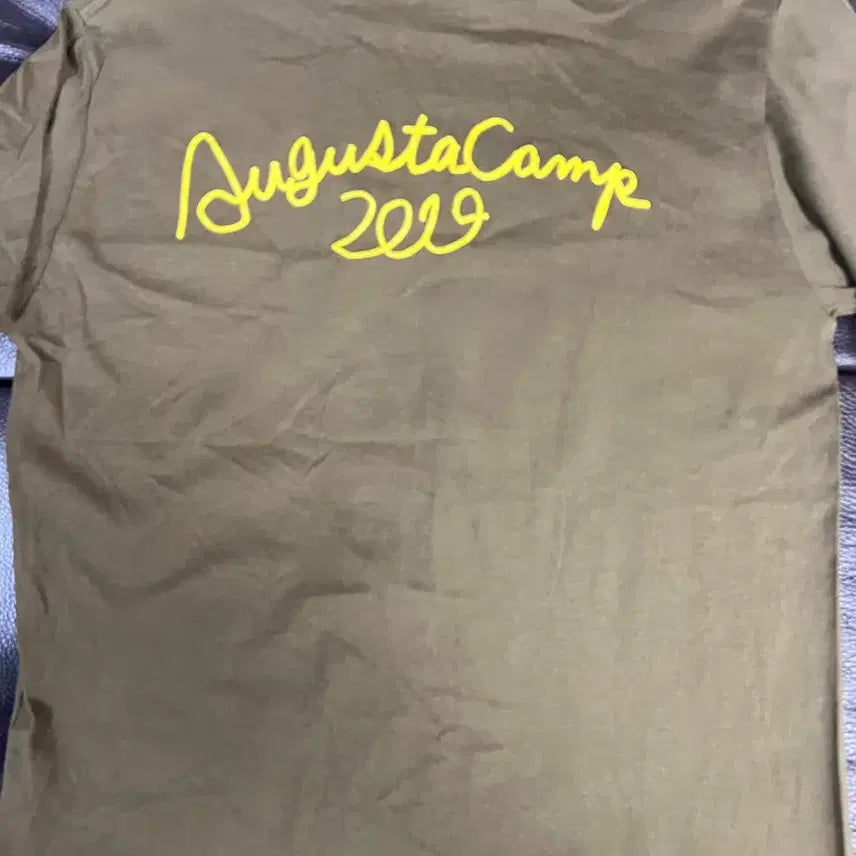 [BUNJANG] Augusta Camp Khaki Short Sleeve T-shirt / Augusta Camp 반팔 티셔츠 카키