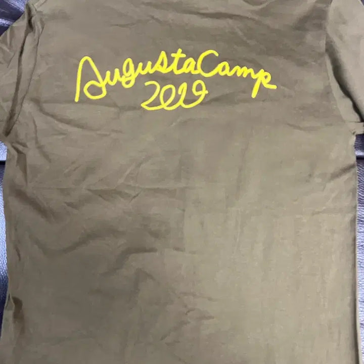 [BUNJANG] Augusta Camp Khaki Short Sleeve T-shirt / Augusta Camp 반팔 티셔츠 카키