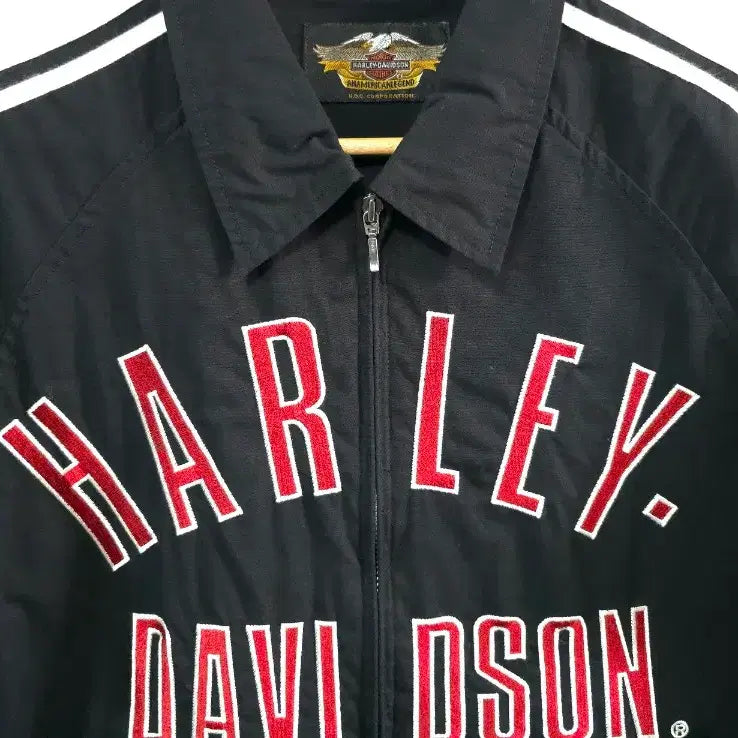 [BUNJANG] Harley Davidson Linen 100% Short Sleeve Zip-Up Jacket / 할리데이비슨 여름 마 린넨 100프로 반팔 집업 자켓 바람막이 조끼 가디
