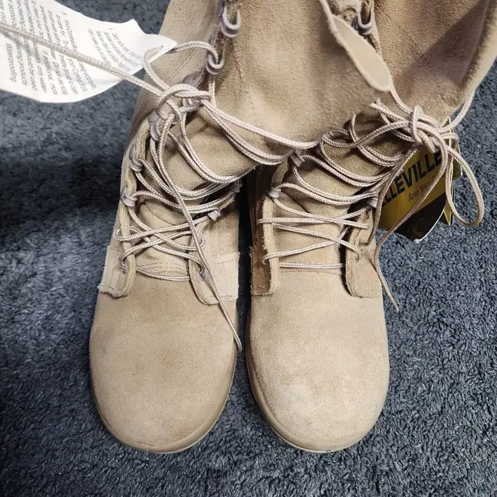 [BUNJANG] Belleville Velvet Combat Boots Size 8.5 / 베르빌 벨벳 컴벳 부츠 전술화 사막화 중등산화새상품 8.5사이즈