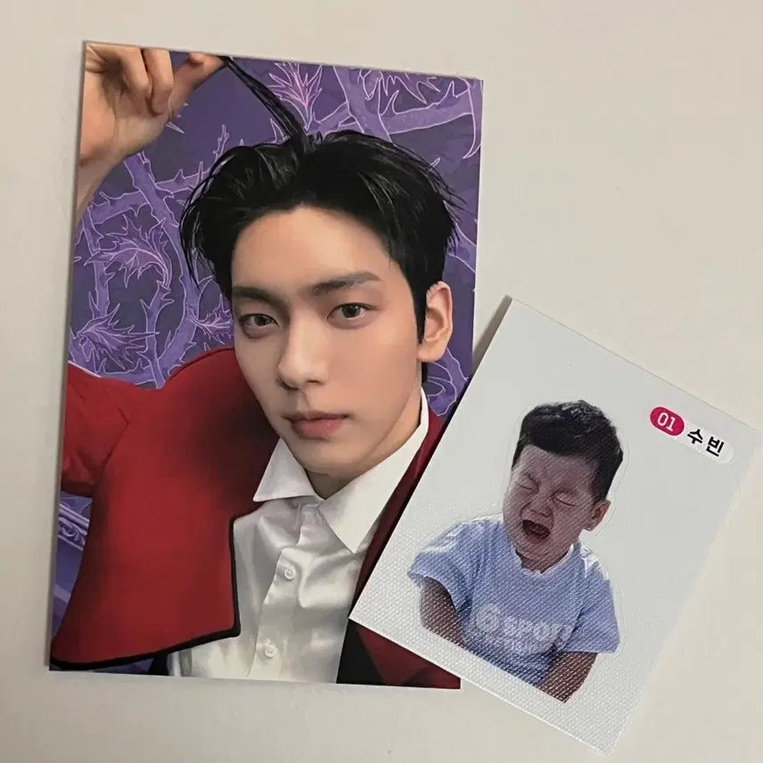 [BUNJANG] TXT Soobin The Name Chapter: FREEFALL ShowCase Photocard + Sticker / TXT 투바투 수빈 가시잠바 공방 포카 + 스밍이벤트 띠부실