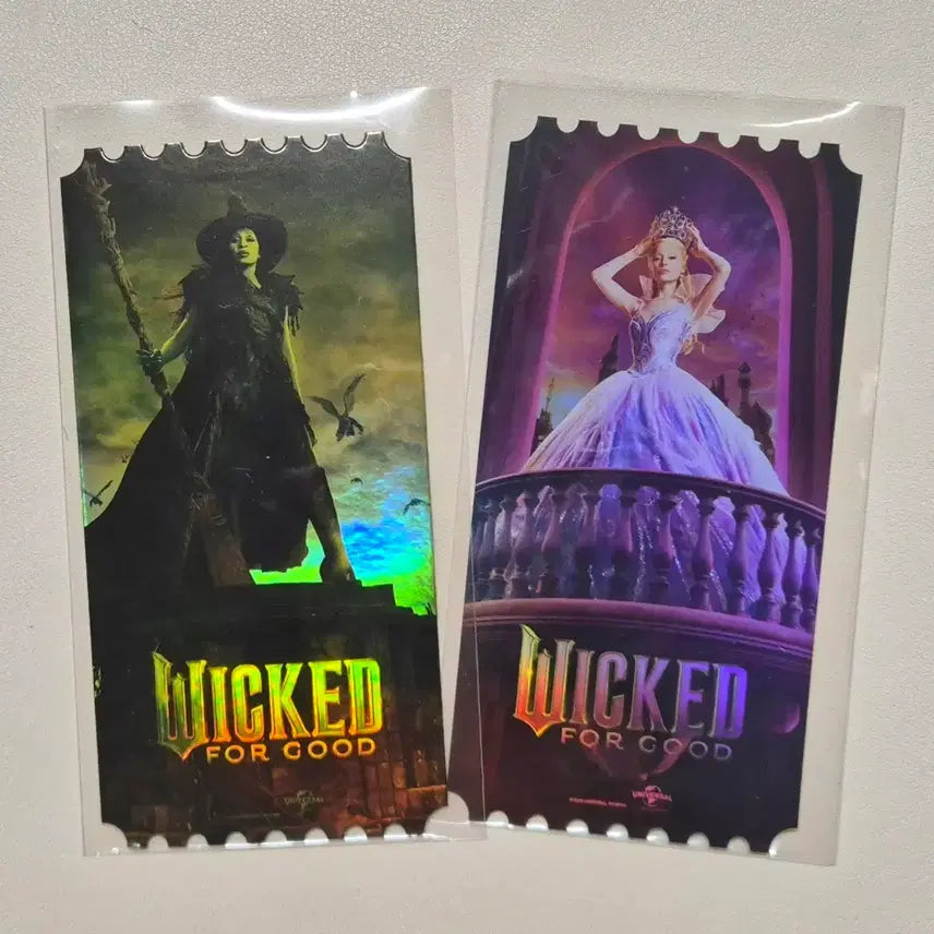 [BUNJANG] Wicked: Part One Original Ticket Set / 위키드 포 굿 메가박스 특전 오리지널 티켓 세트 글린다 엘파바