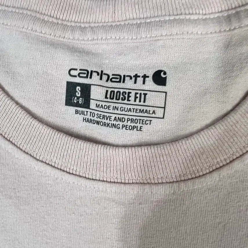 [BUNJANG] Carhartt Pocket T-Shirt Pink (S) / 칼하트 포켓 반팔티셔츠 핑크 S
