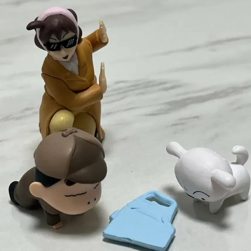 [BUNJANG] Crayon Shin-chan Detective Figure Bundle Set / 짱구 탐정 가챠 3종 일괄