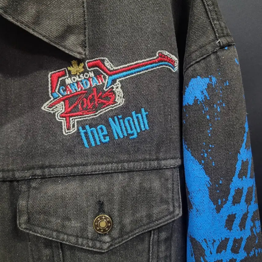 [BUNJANG] Molson Canadian 90s Rocks The Night Archive Denim Jacket / Molson Canadian 90s 빈티지 Rocks The Night