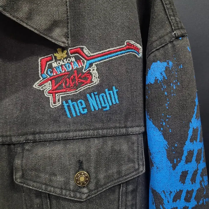 [BUNJANG] Molson Canadian 90s Rocks The Night Archive Denim Jacket / Molson Canadian 90s 빈티지 Rocks The Night