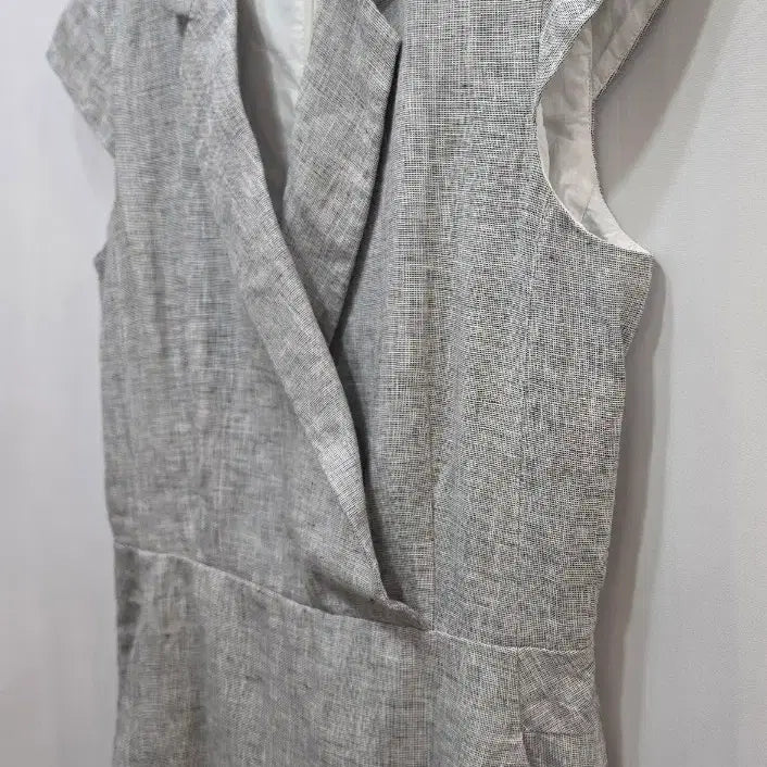 [BUNJANG] Max Mara Linen Collar Neck Short Sleeve Dress / (정품)막스마라 린넨 카라넥 반팔 원피스
