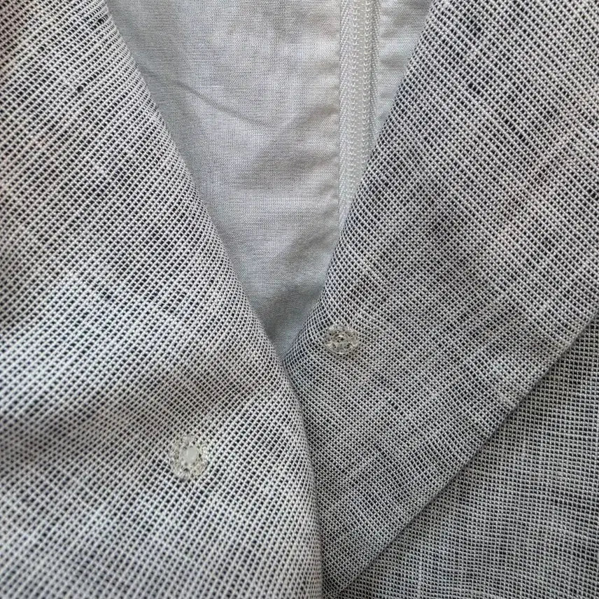 [BUNJANG] Max Mara Linen Collar Neck Short Sleeve Dress / (정품)막스마라 린넨 카라넥 반팔 원피스