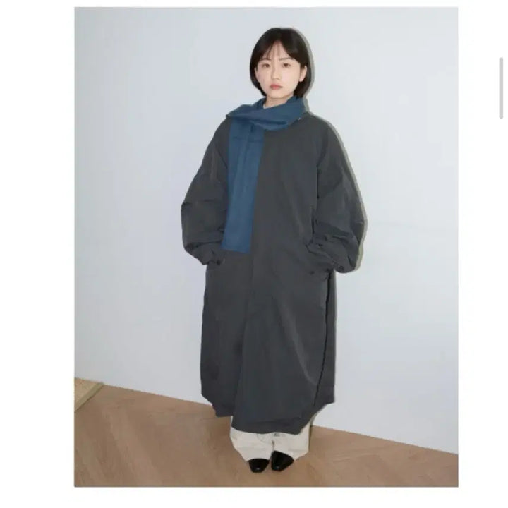 [BUNJANG] Omusuhee Overfield Coat Dark Grey Windbreaker Parka / 오무수히 Over field coat darkgrey 바람막이 야상