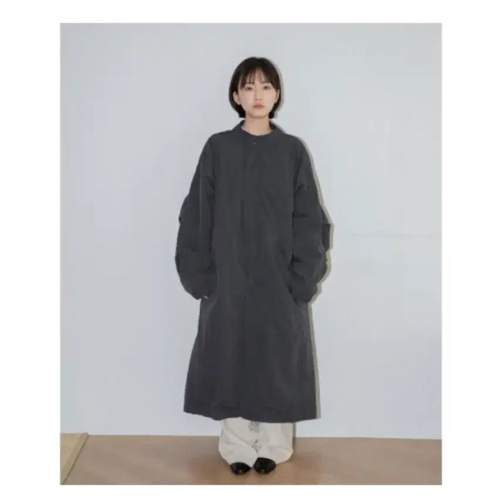 [BUNJANG] Omusuhee Overfield Coat Dark Grey Windbreaker Parka / 오무수히 Over field coat darkgrey 바람막이 야상