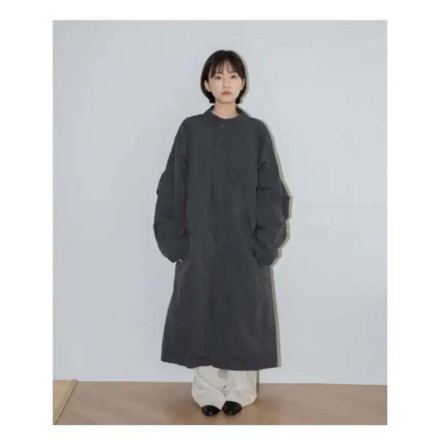 [BUNJANG] Omusuhee Overfield Coat Dark Grey Windbreaker Parka / 오무수히 Over field coat darkgrey 바람막이 야상