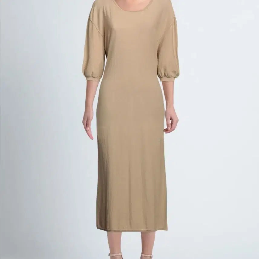 [BUNJANG] Lemaire Beige Long Dress / 르메르 베이지 롱 원피스