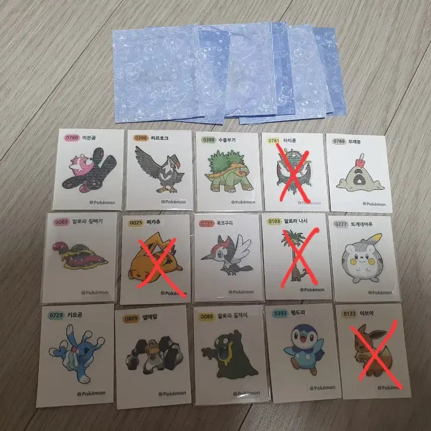 [BUNJANG] Pokemon Season 4 Tteokbokki Sticker Set / 포켓몬 띠부씰 판매해요