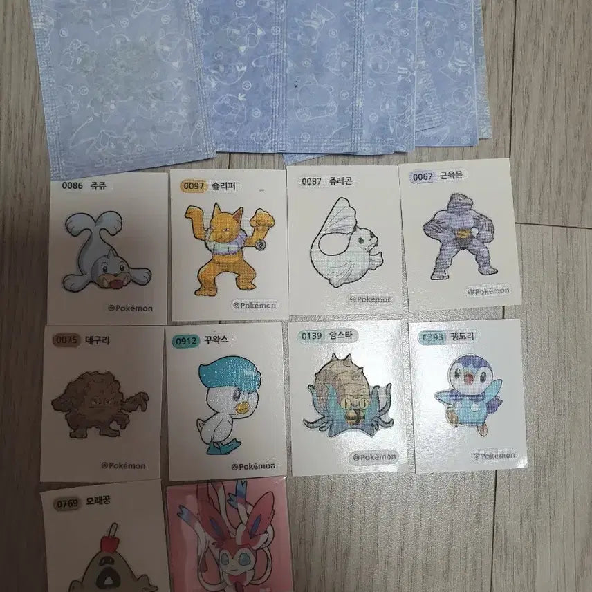 [BUNJANG] Pokemon Season 4 Tteokbokki Sticker Set / 포켓몬 띠부씰 판매해요