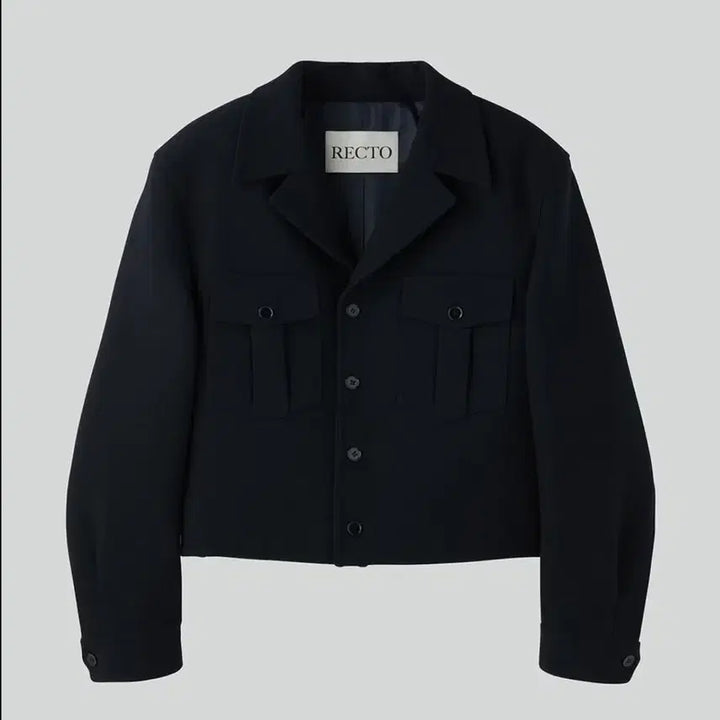 [BUNJANG] RECTO 24FW Kyle Military Wool Blend Jacket Black / 렉토 24FW 카일 밀리터리 울 블렌드 자켓 블랙