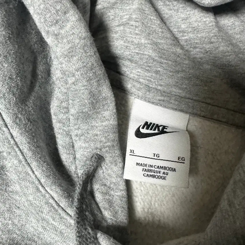 [SOLD OUT] 나이키 스우시 후드티 그레이 XL,유넥티셔츠