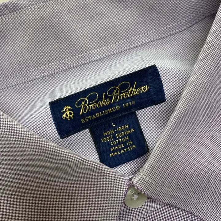 [BUNJANG] Brooks Brothers Supima Cotton Non-Iron Oxford Shirt Lavender L / 브룩스브라더스 수피마 코튼 논아이론 옥스포드 셔츠 라벤더 L