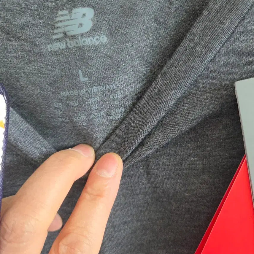 [BUNJANG] New Balance Gray Short Sleeve T-Shirt / 뉴발란스 회색 반팔 티셔츠