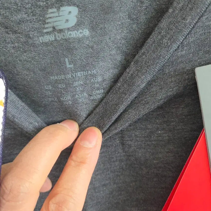 [BUNJANG] New Balance Gray Short Sleeve T-Shirt / 뉴발란스 회색 반팔 티셔츠