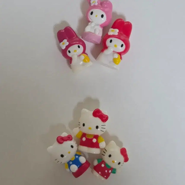 [BUNJANG] Set of 6 Vintage Sanrio Figures: Hello Kitty &amp; My Melody / 6개일괄)고전키티 마이멜로디 피규어 세트판매