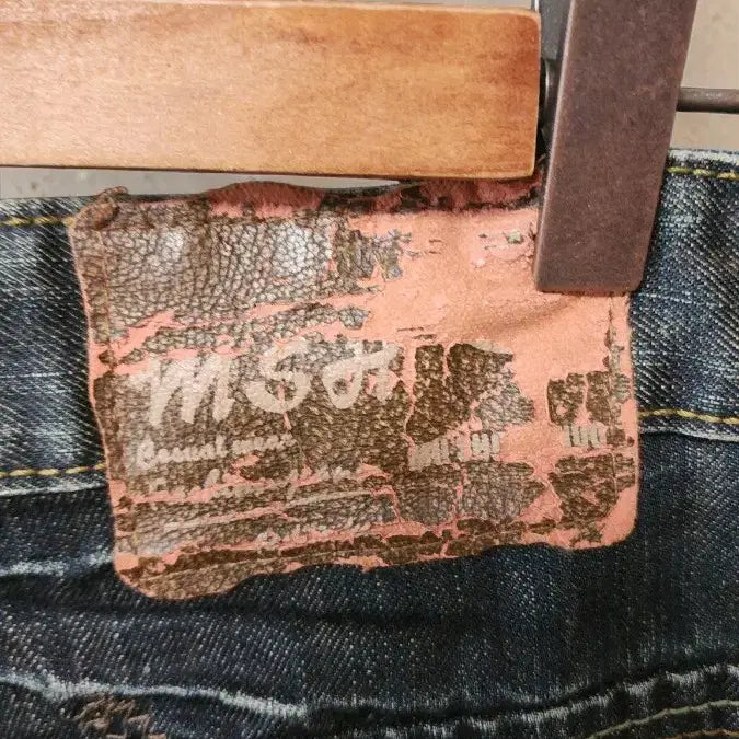 [BUNJANG] MU SHENG HUO Vintage Washed Denim Jeans / JAPAN 빈티지 MU SHENG HUO 데미지 워싱 청바지