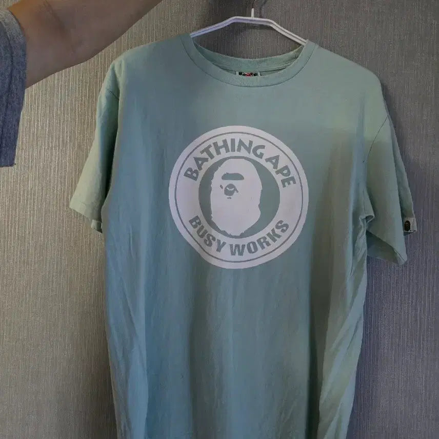 [BUNJANG] BAPE T-shirt XL Mint / 베이프 반팔 xl 민트색 (정품)