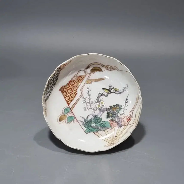 [BUNJANG] Vintage Imari Porcelain Floral Plate / 골동품 빈티지 플라워 패턴 도자기 접시