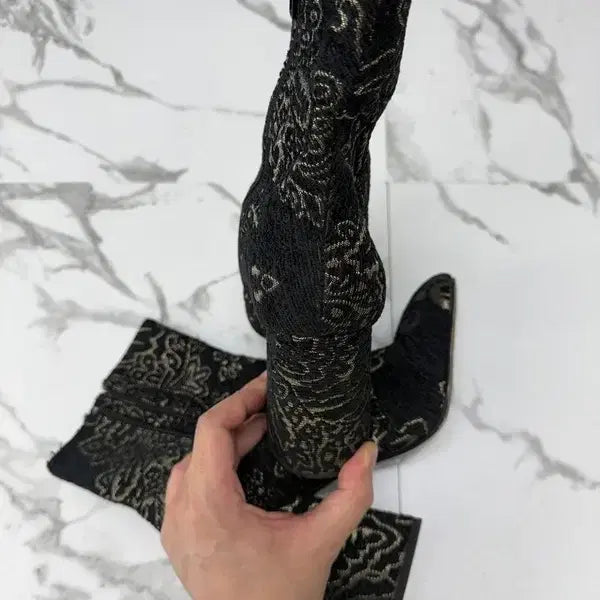 [BUNJANG] ASH Pattern Fabric Boots / ASH 아쉬 패턴 패브릭 부츠