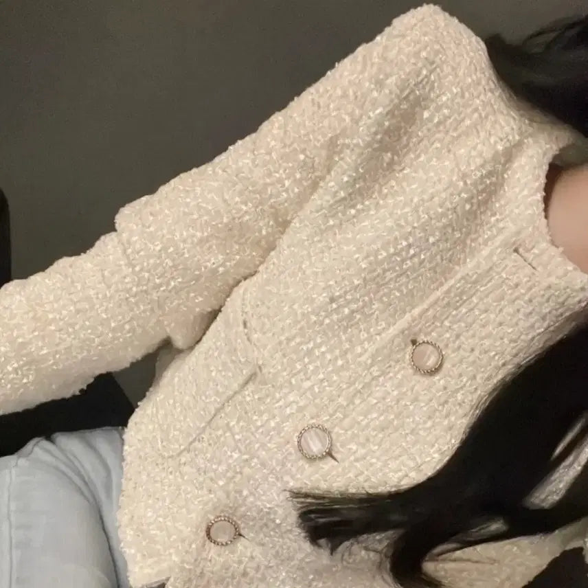 [BUNJANG] Bello Tweed Shoulder Pad Jacket / 벨로 트위드 어깨패드 자켓