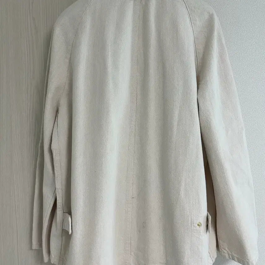 [BUNJANG] SJSJ Color Block Denim Jacket (Oatmeal) / 한섬 sjsj 컬러 블록 데님 자켓(오트밀)