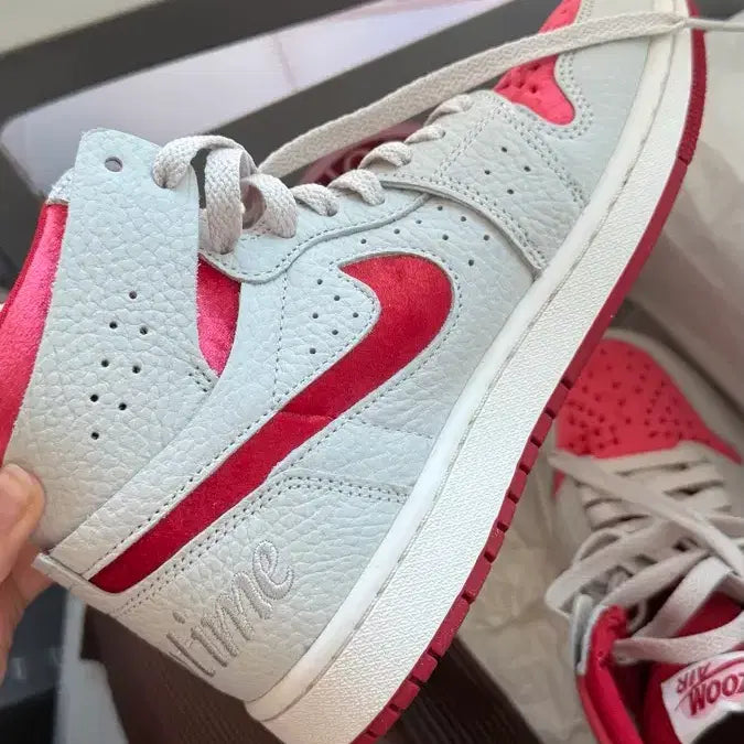 [BUNJANG] Nike Jordan 1 Mid SE White Red Sneakers / 새상품)나이키 조던 1 미드 SE 화이트 레드