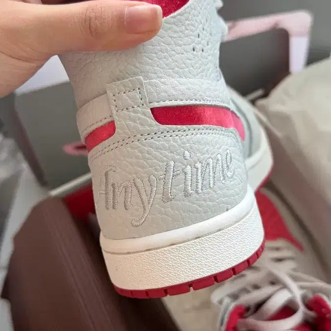 [BUNJANG] Nike Jordan 1 Mid SE White Red Sneakers / 새상품)나이키 조던 1 미드 SE 화이트 레드