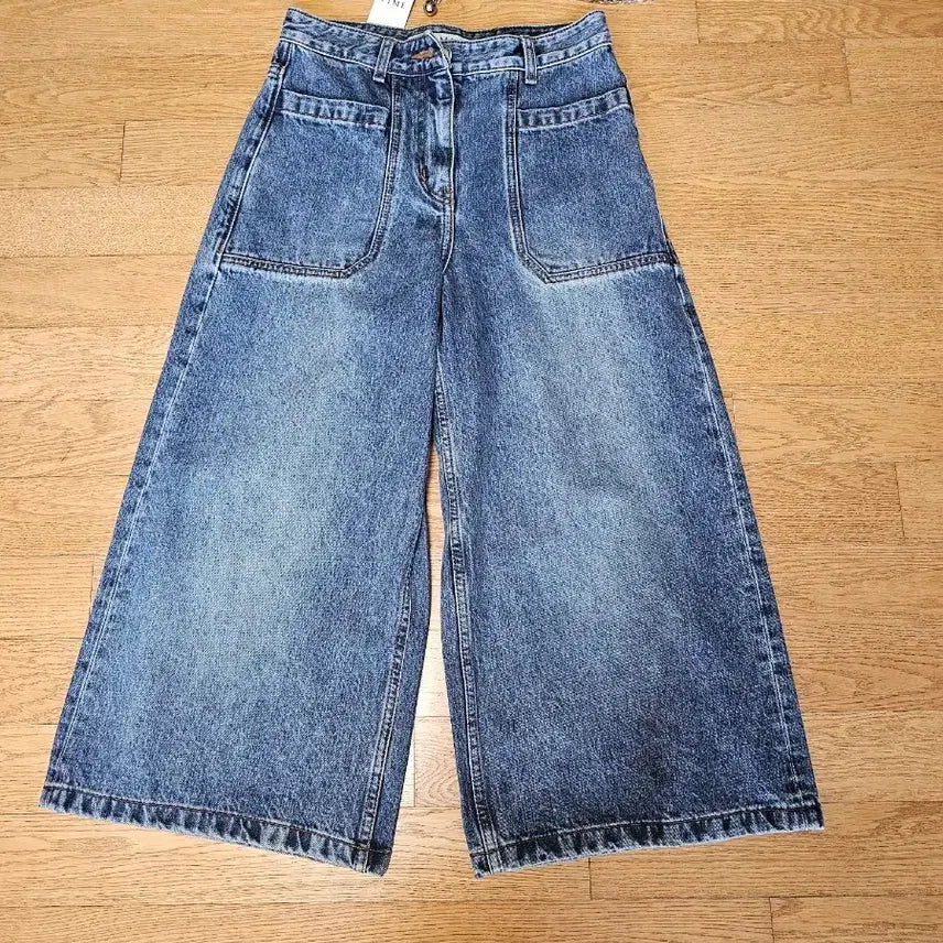 [BUNJANG] Time Belt Capri Denim Pants / (새상품) 타임 벨트 카프리 데님팬츠