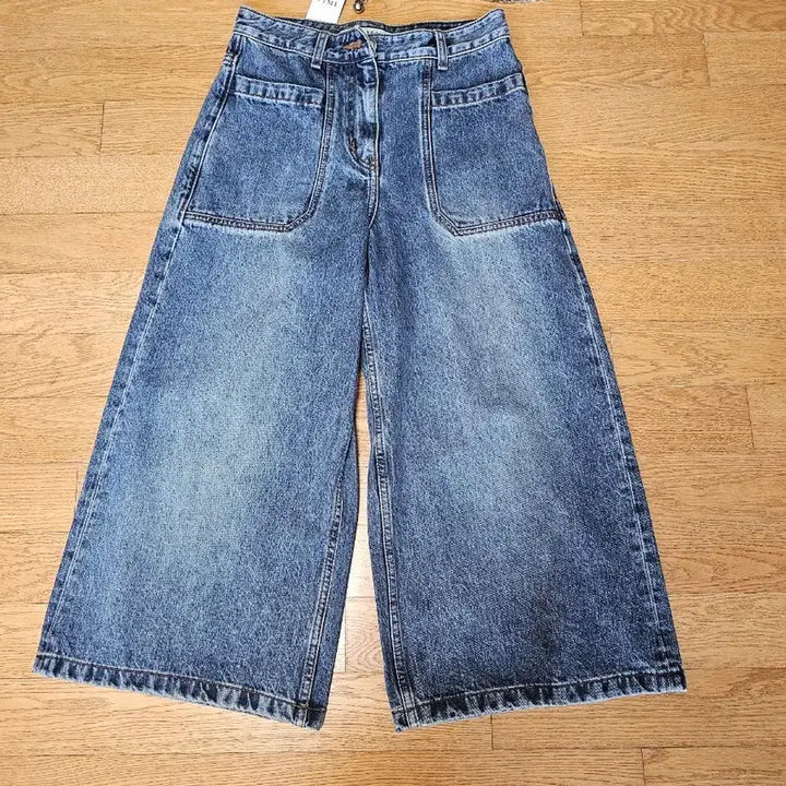 [BUNJANG] Time Belt Capri Denim Pants / (새상품) 타임 벨트 카프리 데님팬츠