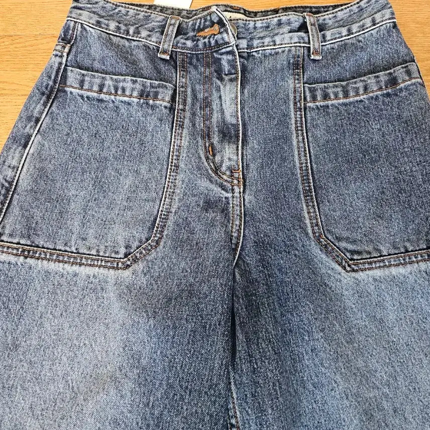 [BUNJANG] Time Belt Capri Denim Pants / (새상품) 타임 벨트 카프리 데님팬츠