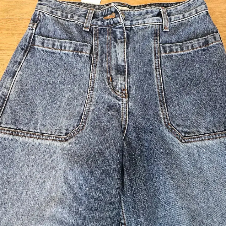 [BUNJANG] Time Belt Capri Denim Pants / (새상품) 타임 벨트 카프리 데님팬츠
