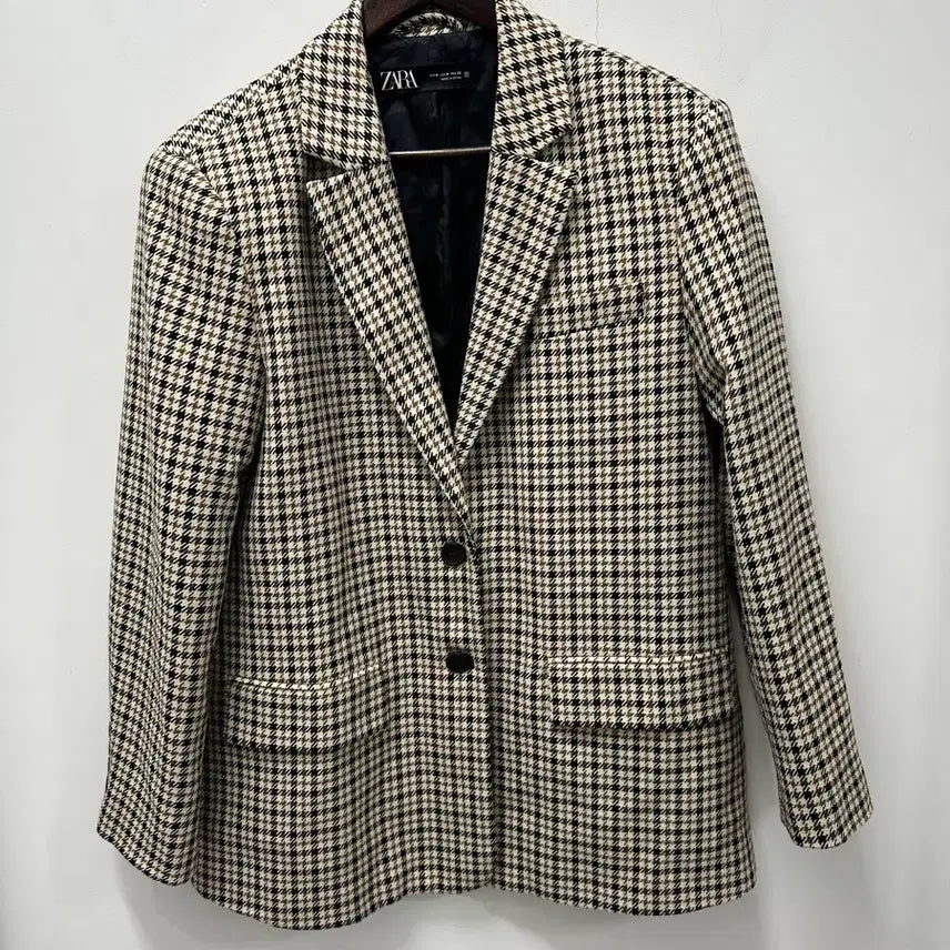 [BUNJANG] Zara Houndstooth Check Jacket / [만원 아라비아빈티지]자라 하운드투스 체크 자켓 95