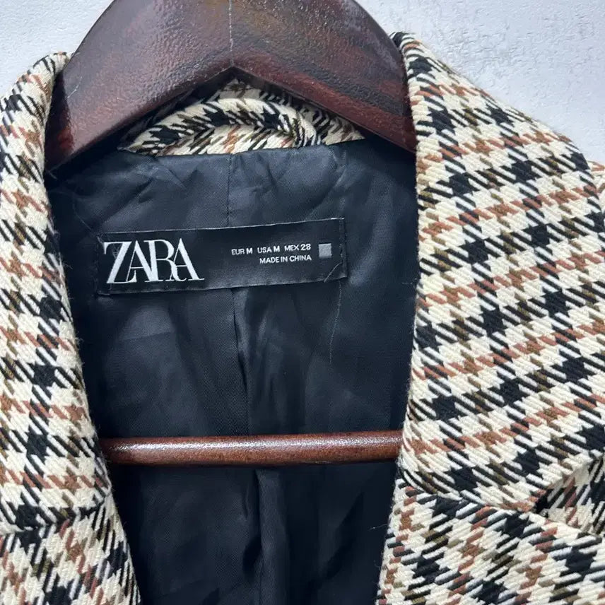 [BUNJANG] Zara Houndstooth Check Jacket / [만원 아라비아빈티지]자라 하운드투스 체크 자켓 95