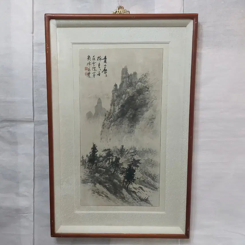 [SOLD OUT] 남농 허건 산수화(유리액자) 54cm-85cm 판매합니다.