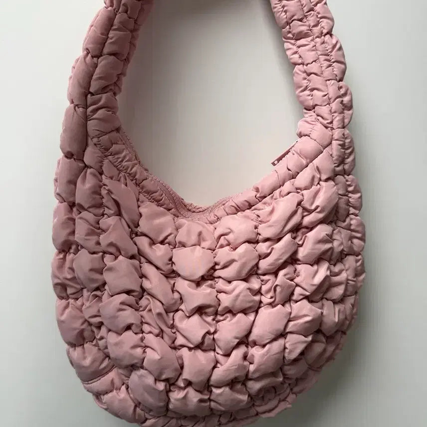 [BUNJANG] COS Quilted Mini Bag Cherry Blossom Pink / 코스 퀼티드 미니백 벚꽃핑크 구름빵 가방
