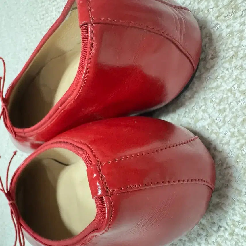 [BUNJANG] Understanding Red Handmade Leather Flat Shoes / 언더스탠딩 레드 수제화 플랫슈즈 단화 핸드메이드 240 이태리 소가죽