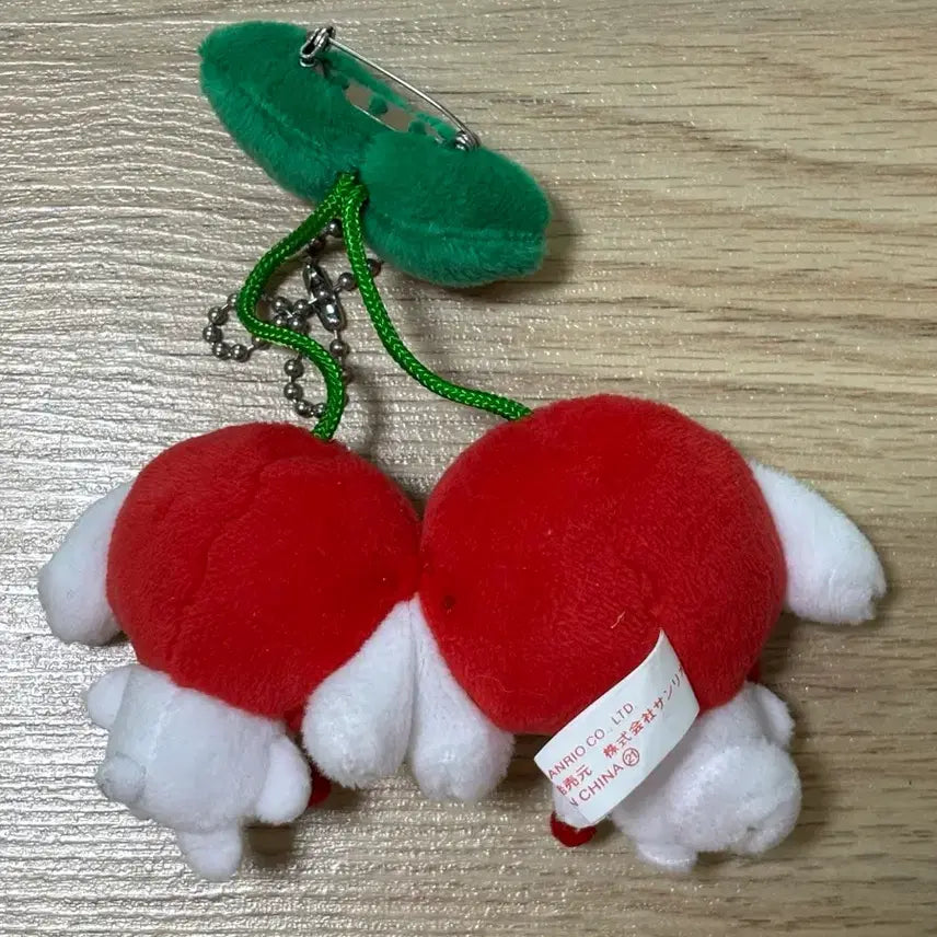[BUNJANG] Sanrio Cinnamoroll Milk Twin Fruit Cherry Mascot Keyring / 시나모롤 밀크 쌍둥이 과일 체리 인형 마스코트 키링