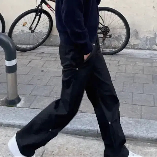 [BUNJANG] Setter Torino Western Two-Tone Pants Classic Black (S) / 세터 토리노 웨스턴 투 톤 팬츠 클랙식 블랙(s)