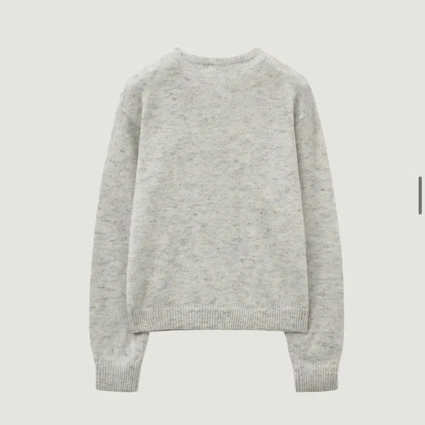 [BUNJANG] ELMOOD Pablo Brushed Mohair Wool Henley Neck Knit (Size 44) / 엘무드-파블로 브러시드 모헤어 울 헨리넥 니트 (44)