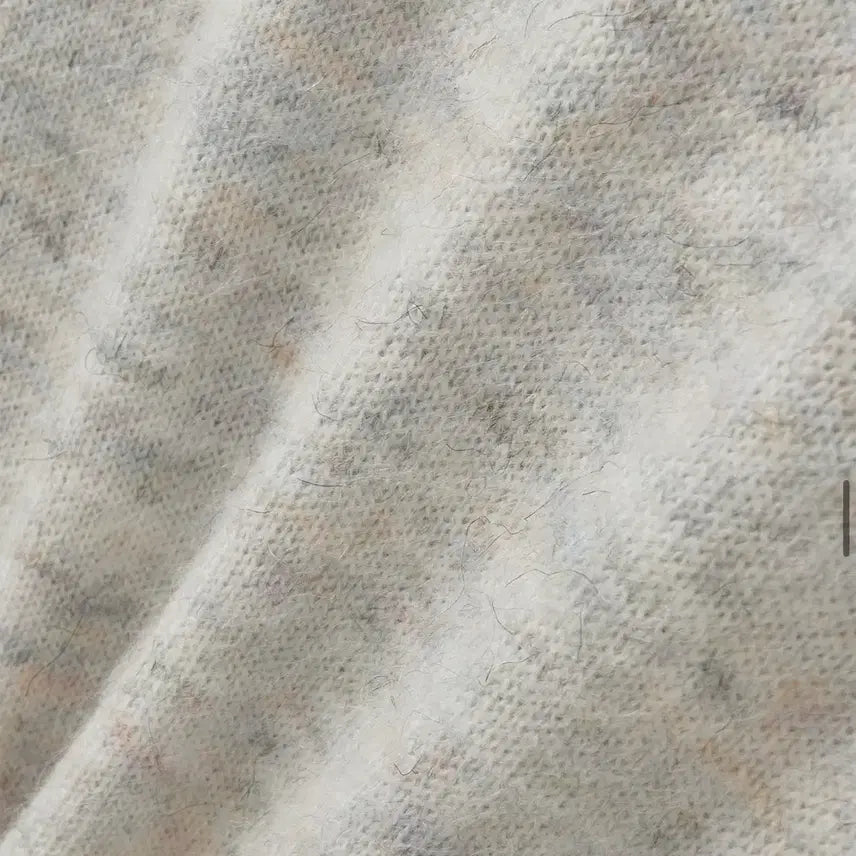 [BUNJANG] ELMOOD Pablo Brushed Mohair Wool Henley Neck Knit (Size 44) / 엘무드-파블로 브러시드 모헤어 울 헨리넥 니트 (44)