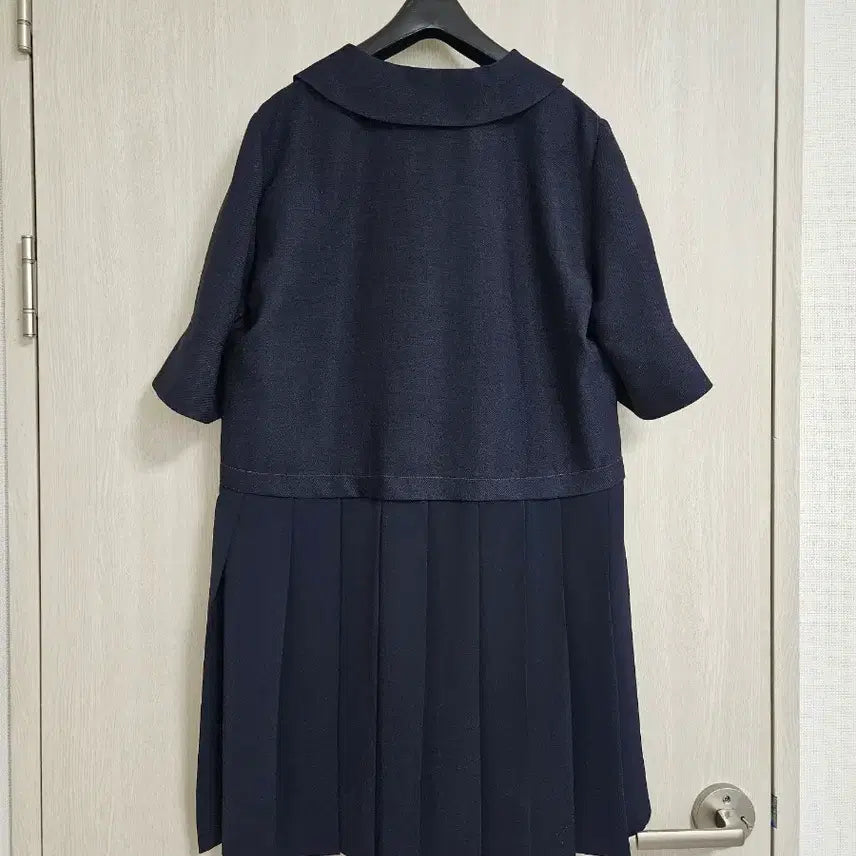 [SOLD OUT] 하객룩 럭키슈에뜨 네이비 플리츠 세일러 원피스(착용샷o)