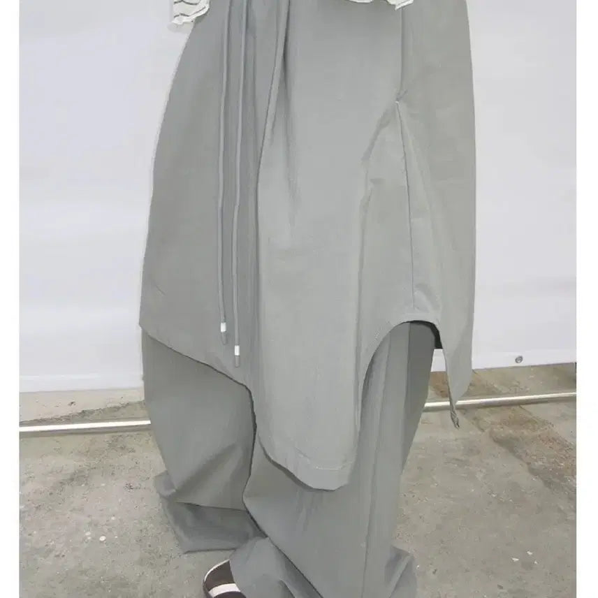 [BUNJANG] Layered Wide Skirt Pants / 레이어드 스타일 와이드 스커트 팬츠 새제품