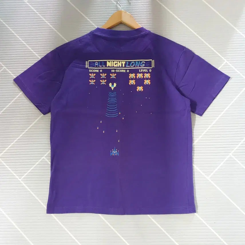 [BUNJANG] NII Classic Arcade Game Print Short Sleeve T-Shirt Size 90 / .(미착용)90 NII 고전오락게임 프린팅 반팔 티셔츠