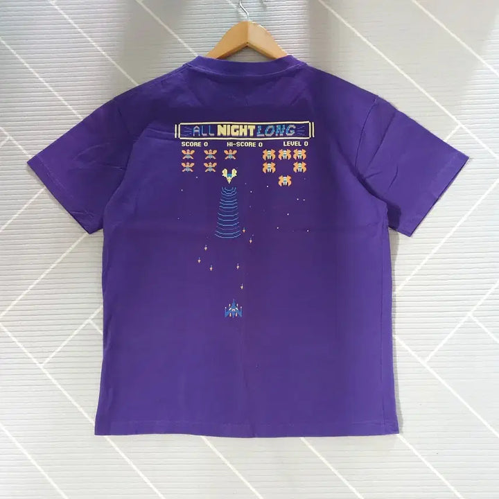 [BUNJANG] NII Classic Arcade Game Print Short Sleeve T-Shirt Size 90 / .(미착용)90 NII 고전오락게임 프린팅 반팔 티셔츠