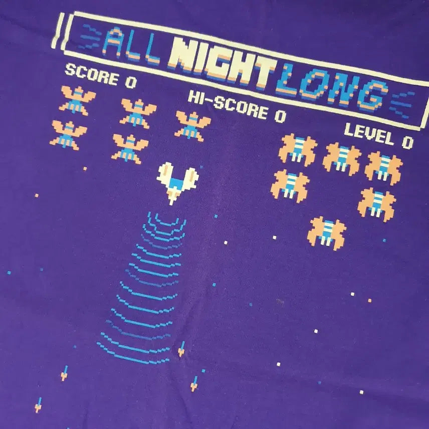 [BUNJANG] NII Classic Arcade Game Print Short Sleeve T-Shirt Size 90 / .(미착용)90 NII 고전오락게임 프린팅 반팔 티셔츠